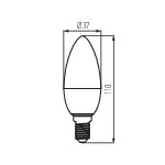 Miniatura schematu IQ-LED C37E14 5,5W-CW