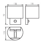 Miniatura schematu REKA PIR EL 7W-O-GR