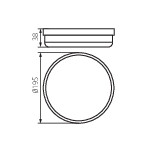 Miniatura schematu TOLU O LED 18W-NW-B