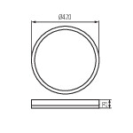 Miniatura schematu AZPO LED 22WCCT-O-B