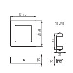 Miniatura schematu KANTI V2LED 6W-NW-W