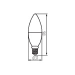 Miniatura schematu S C37 4,9W E14 RGBCCT