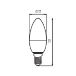 Miniatura schematu IQ-LED C37E14 4,2W-WW