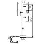 Miniatura schematu EVALO FL 3xGU10 W-SR