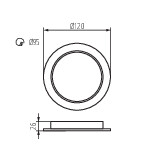Miniatura schematu TAVO LED DO 9W CCT
