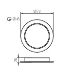 Miniatura schematu TAVO LED DO 18W CCT
