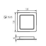 Miniatura schematu TAVO LED DL 9W CCT