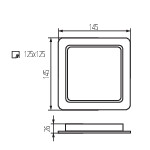Miniatura schematu TAVO LED DL 12W CCT
