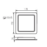 Miniatura schematu TAVO LED DL 18W CCT