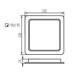 Miniatura schematu TAVO LED DL 24W CCT
