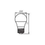 Miniatura schematu IQ-LED G45E27 3,4W-WW