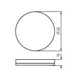 Miniatura schematu ARVOS N LED 37W CCT W