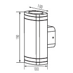 Miniatura schematu ZEVI W EL 2GU10 B