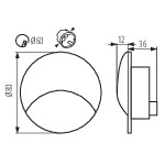 Miniatura schematu EXIN LED O GR-NW