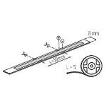 Miniatura schematu LCOB 3W/M 24 IP65-WW