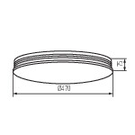 Miniatura schematu EXATE LED 38W CCT
