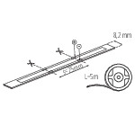 Miniatura schematu LCOB 10W/M 12 IP65-CW